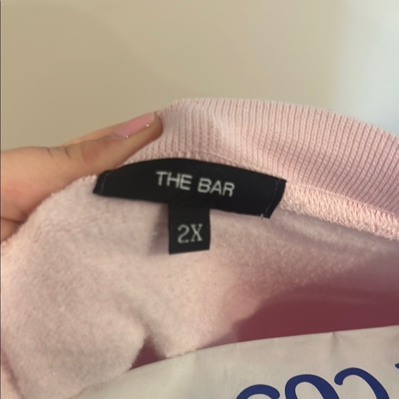 Pink Sweatshirt with White Lettering - Picture 2 of 5